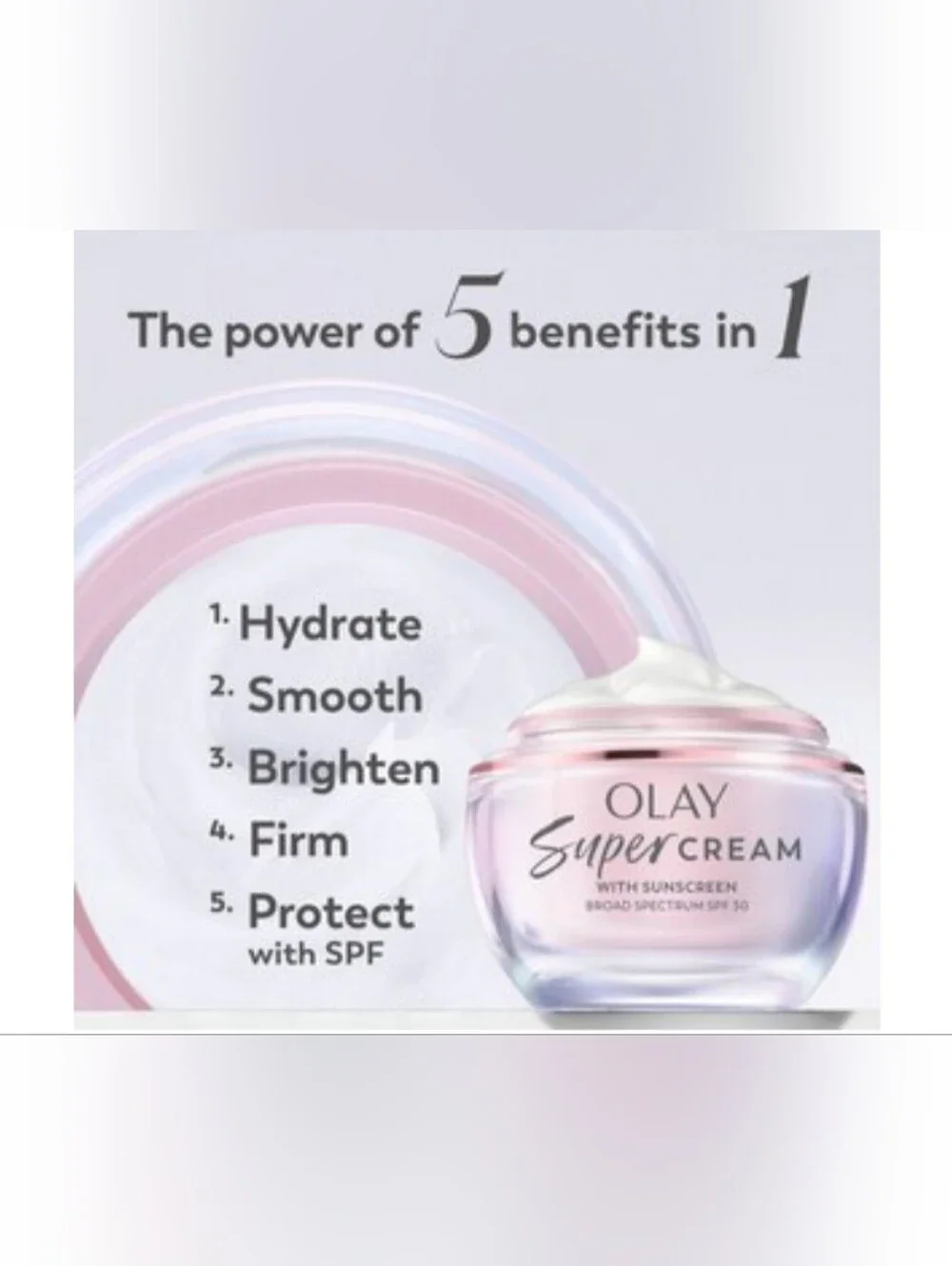 NWT Olay Super Cream Facial Moisturizer with SPF 30, 1.7 oz